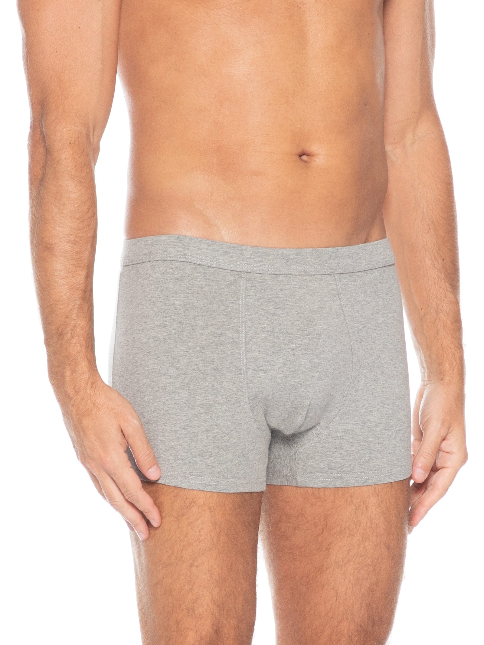 Cueca Boxer Algodão Cinza Basiq Men
