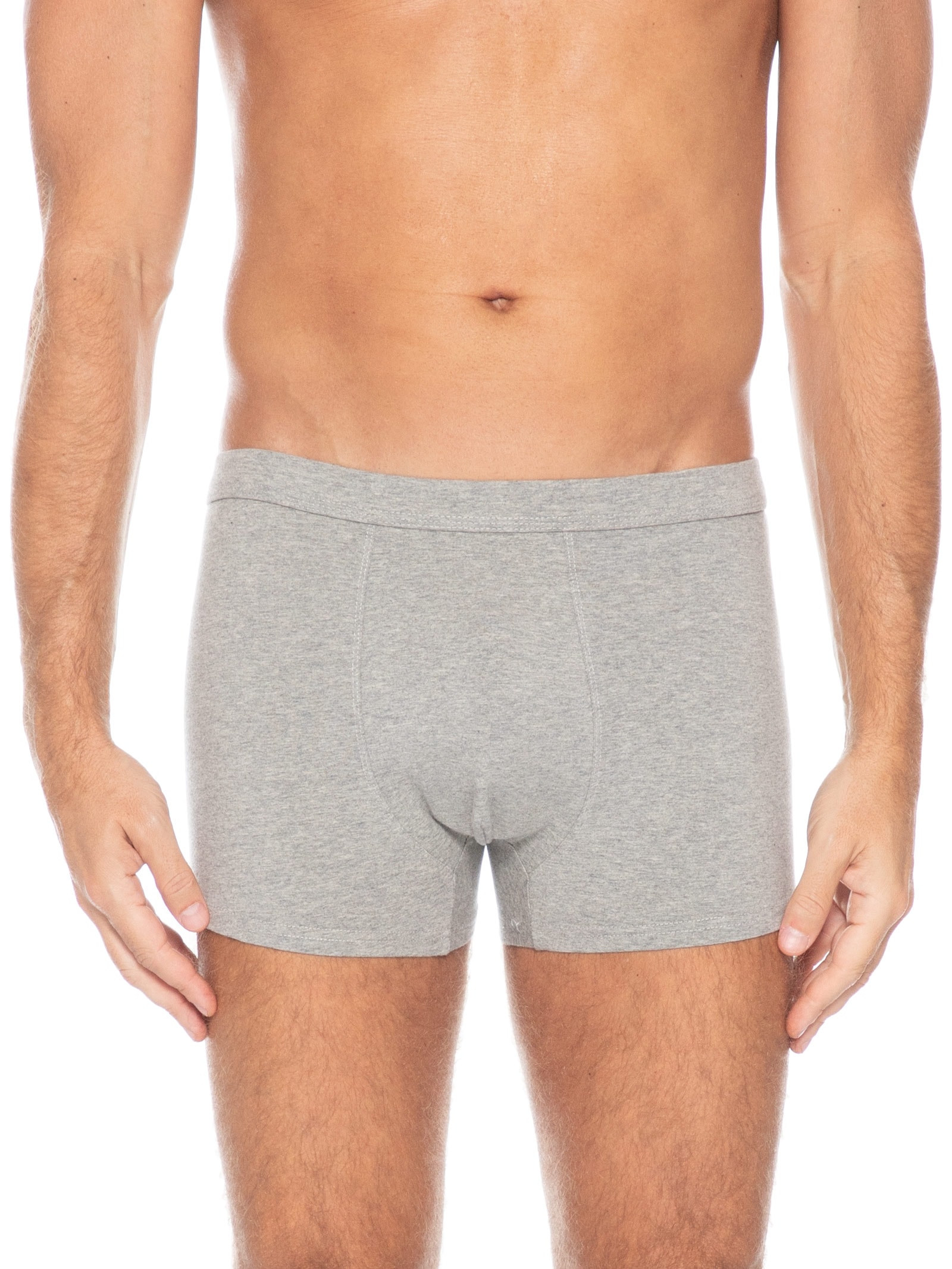 Cueca Boxer Algodão Cinza Basiq Men