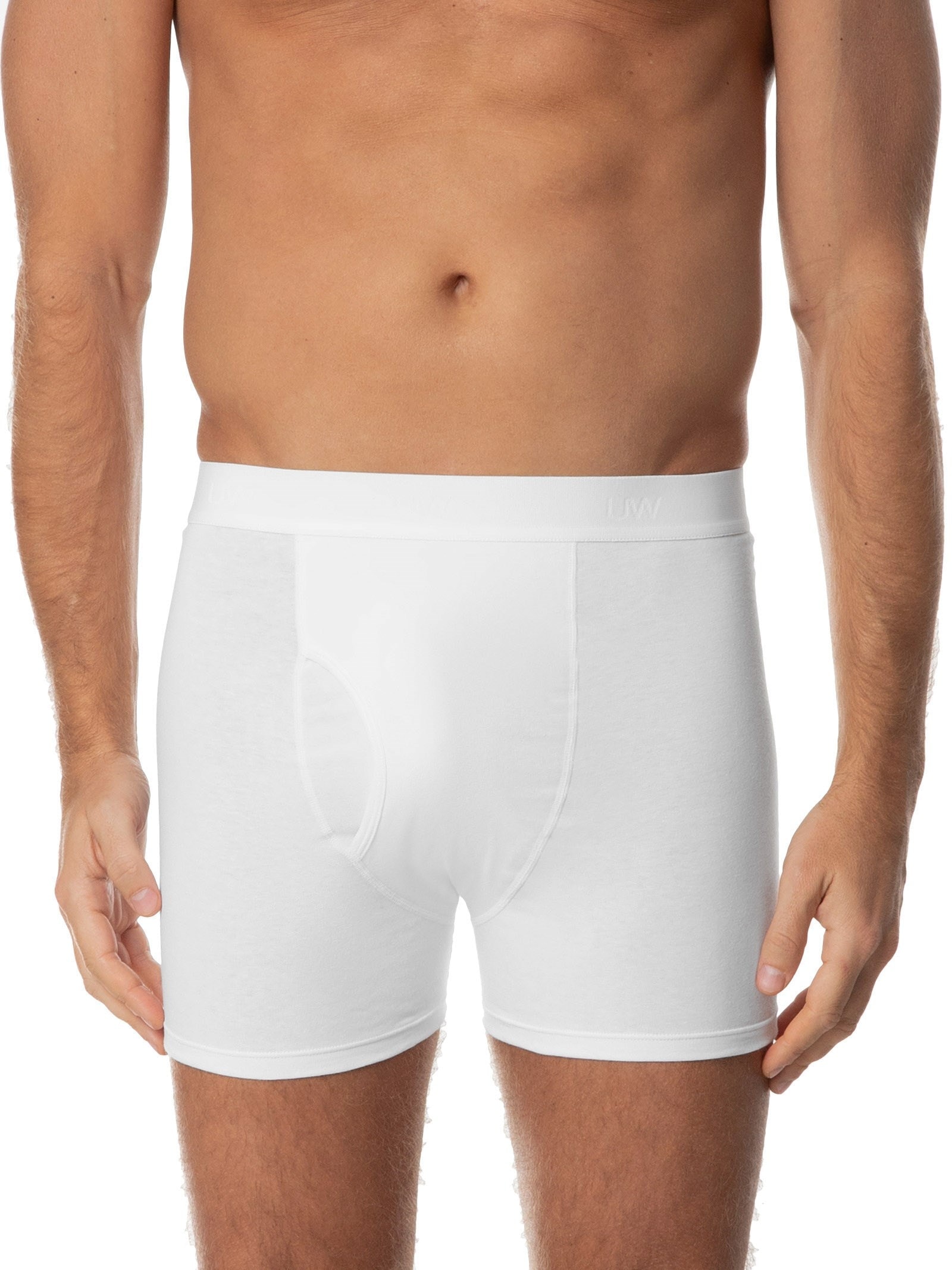 Cueca Boxer Algodão Egípcio Branco Casa Das Cuecas