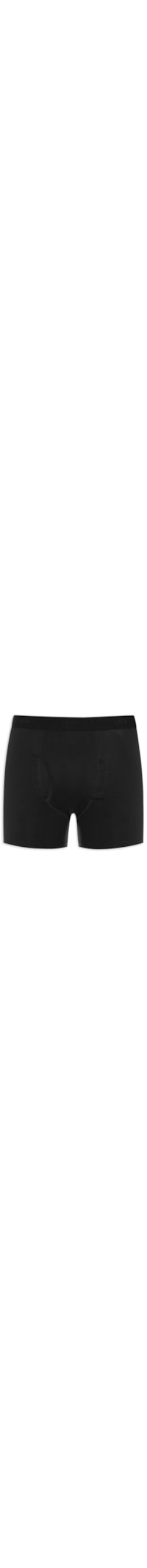 Cueca Boxer Algodão Egípcio - Preto