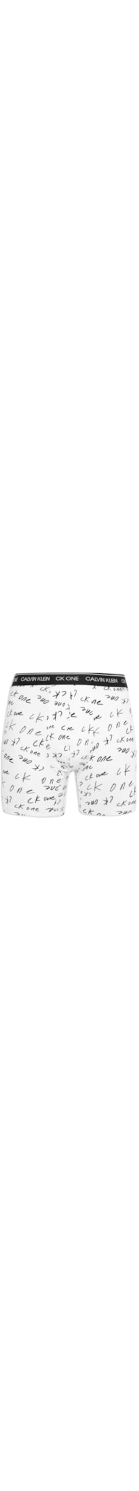 Cueca Boxer Ck One Print Marker Logo - Branco