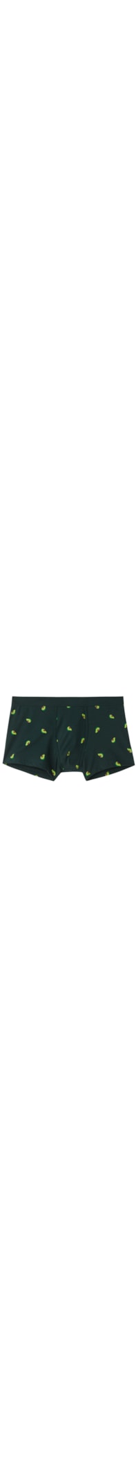 Cueca Boxer Com Estampa De Abacates Em Algodão Natural Fresh - Verde