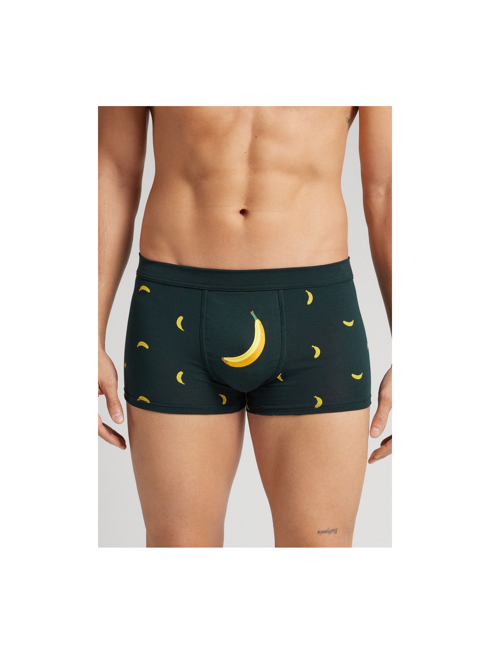 Cueca Boxer Com Estampa De Bananas Em Algodão Supima Verde Intimissimi