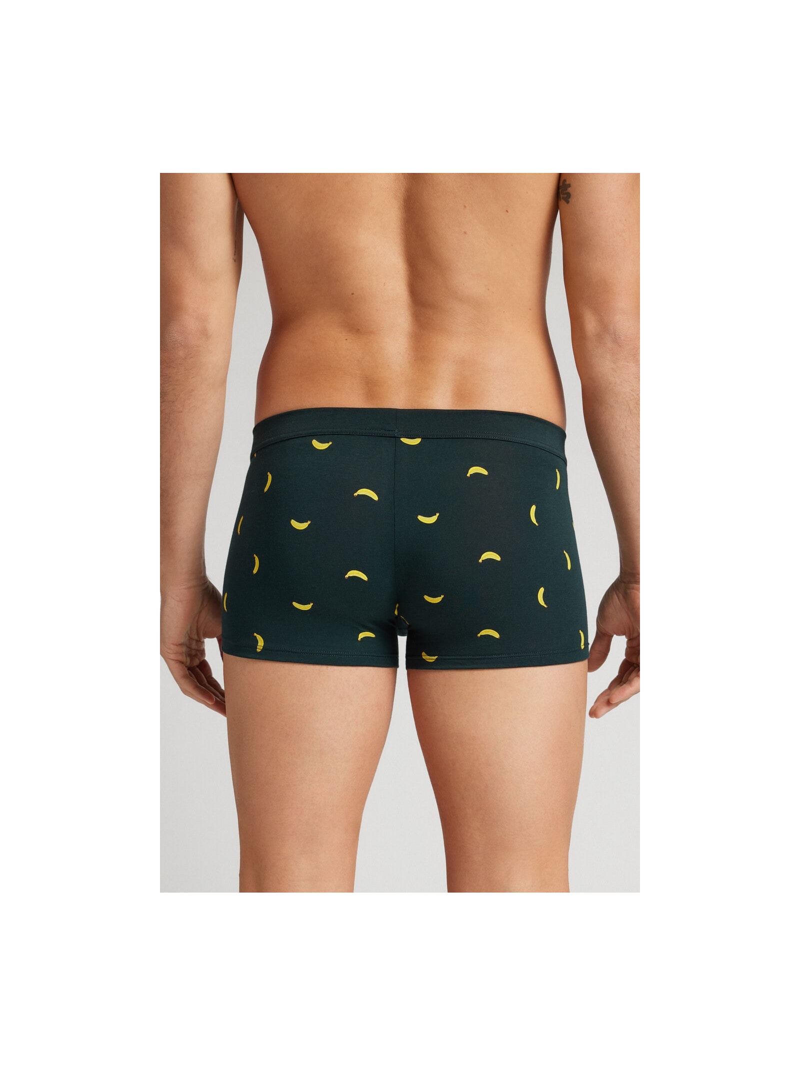 Cueca Boxer Com Estampa De Bananas Em Algodão Supima Verde Intimissimi