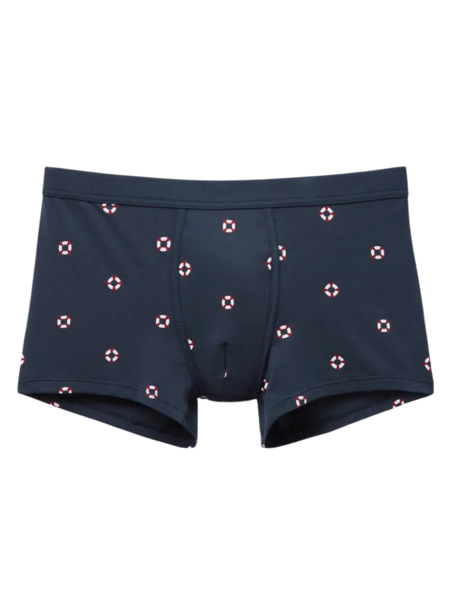 Cueca Boxer Com Estampa De Boias Em Algodão Natural Fresh Azul Intimissimi