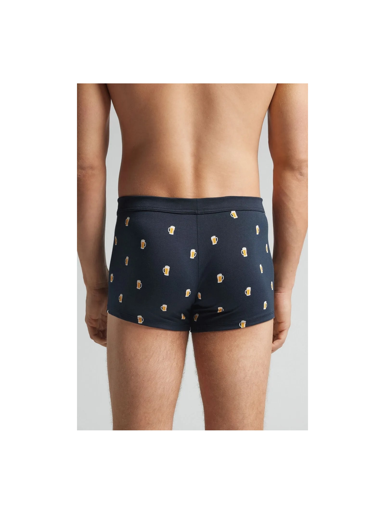 Cueca Boxer Com Estampa De Cerveja Em Algodão Supima Azul Intimissimi