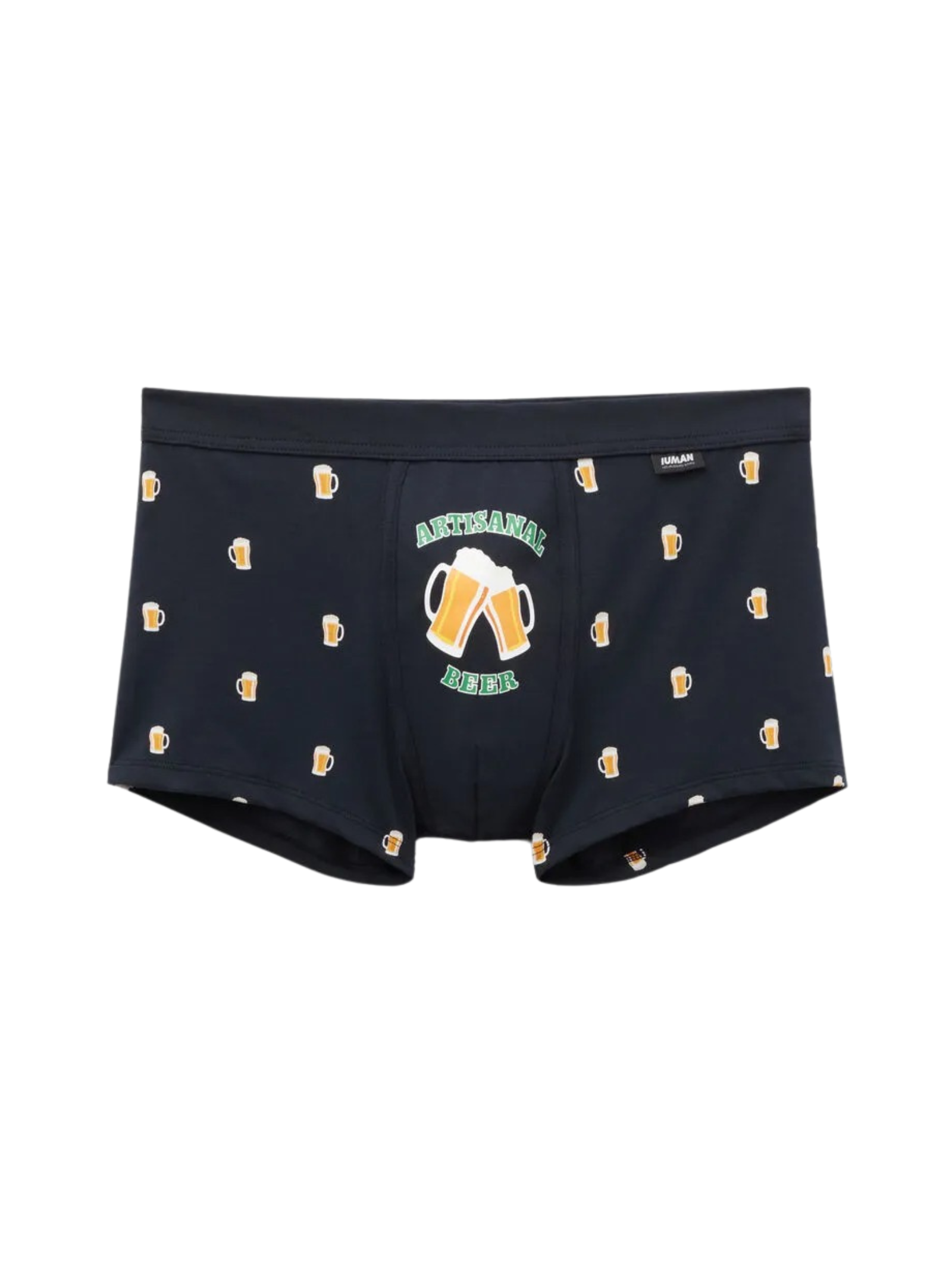 Cueca Boxer Com Estampa De Cerveja Em Algodão Supima Azul Intimissimi