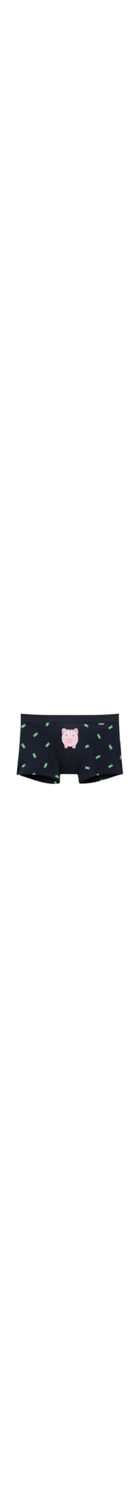 Cueca Boxer Com Estampa De Dólar Em Algodão Supima - Azul