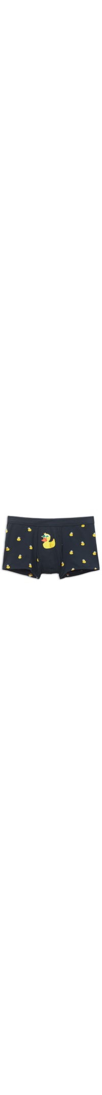 Cueca Boxer Com Estampa De Patinhos Em Algodão Natural Fresh - Azul