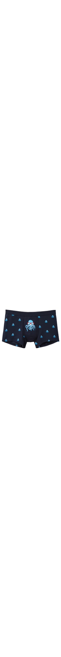 Cueca Boxer Com Estampa De Polvo Em Algodão Natural Fresh - Azul