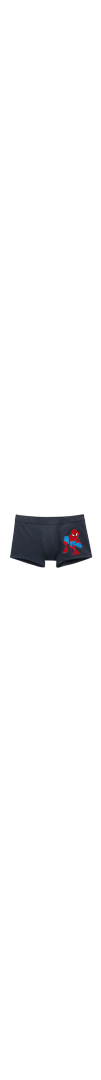 Cueca Boxer Com Estampa Marvel Homem-Aranha Em Algodão Supima - Azul