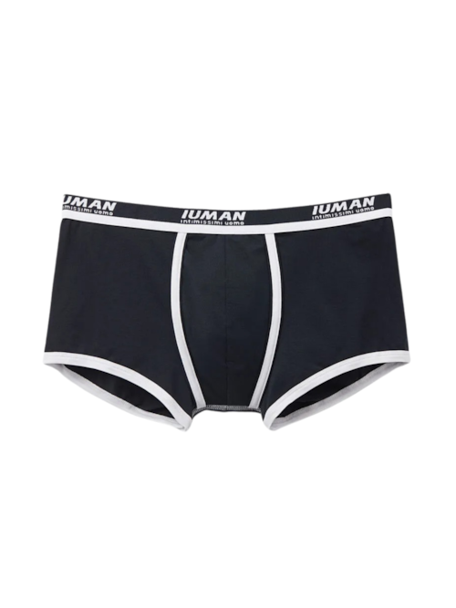 Cueca Boxer Com Logotipo Em Algodão Supima – Azul