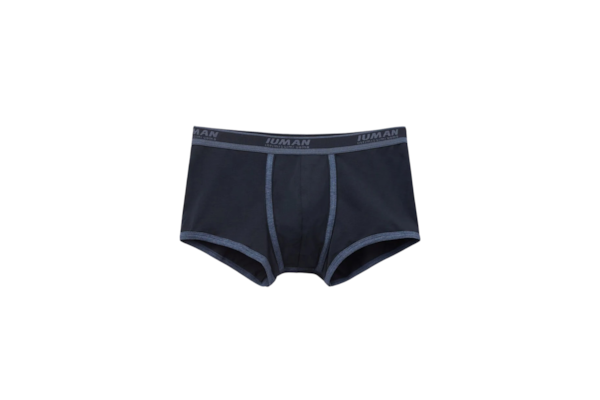 Cueca Boxer Com Logotipo Em Algodão Supima - Azul