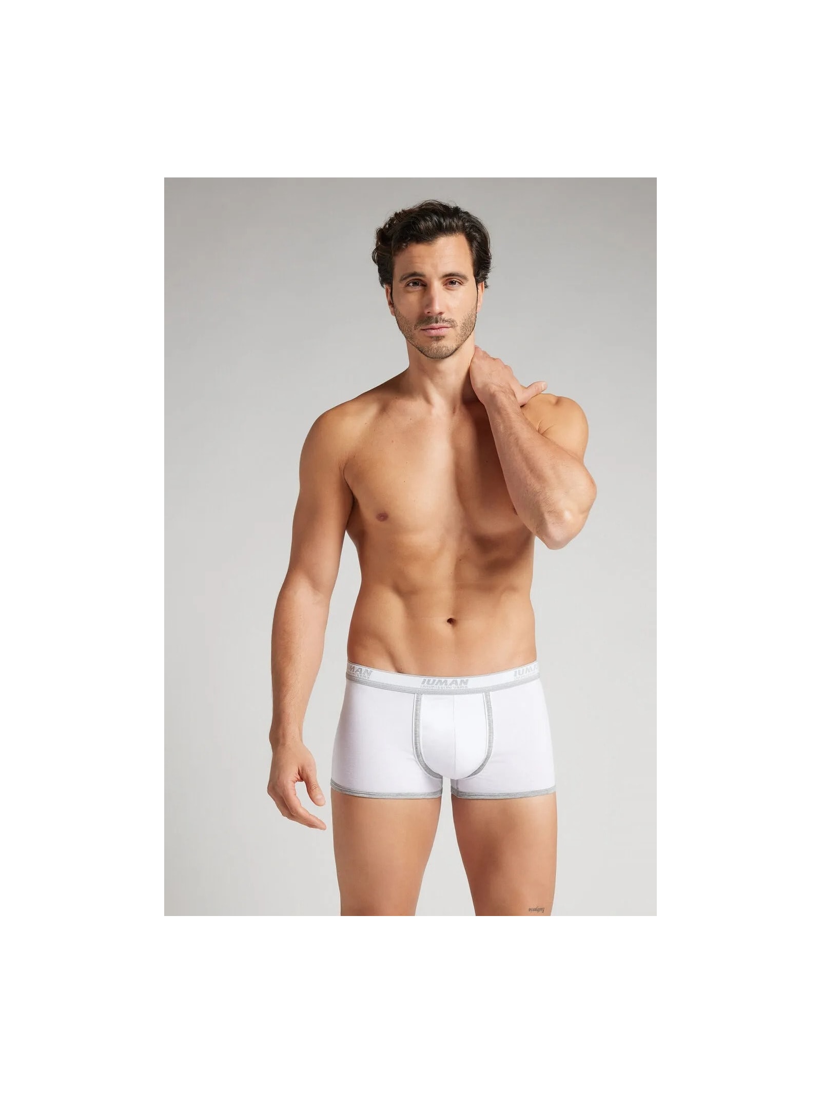 Cueca Boxer Com Logotipo Em Algodão Supima Branco Intimissimi