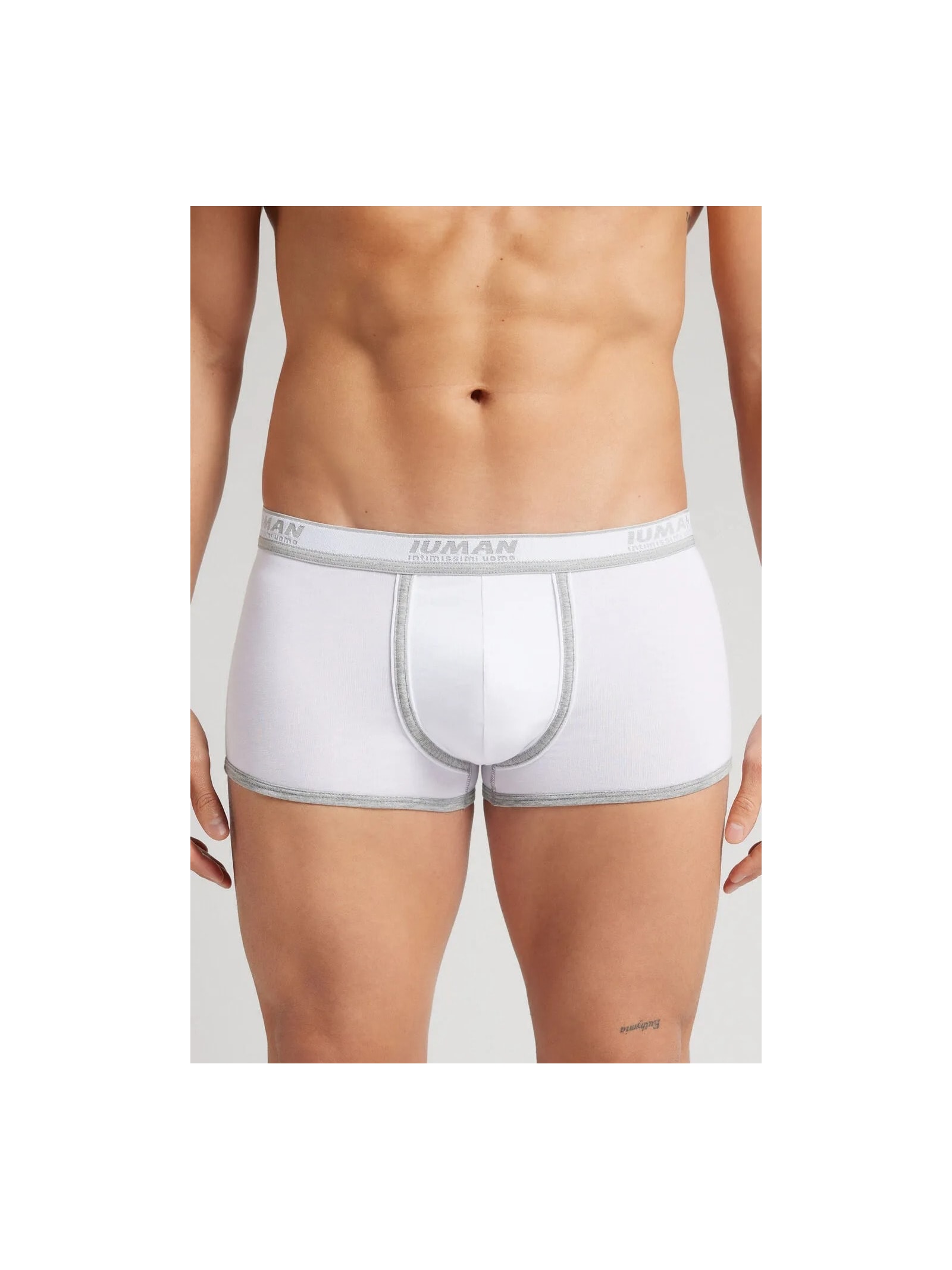 Cueca Boxer Com Logotipo Em Algodão Supima Branco Intimissimi