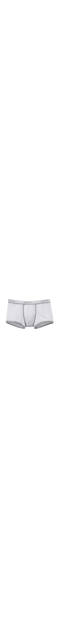 Cueca Boxer Com Logotipo Em Algodão Supima - Branco