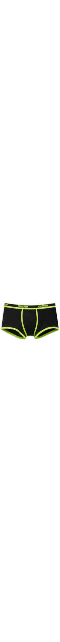 Cueca Boxer Com Logotipo Em Algodão Supima - Preto