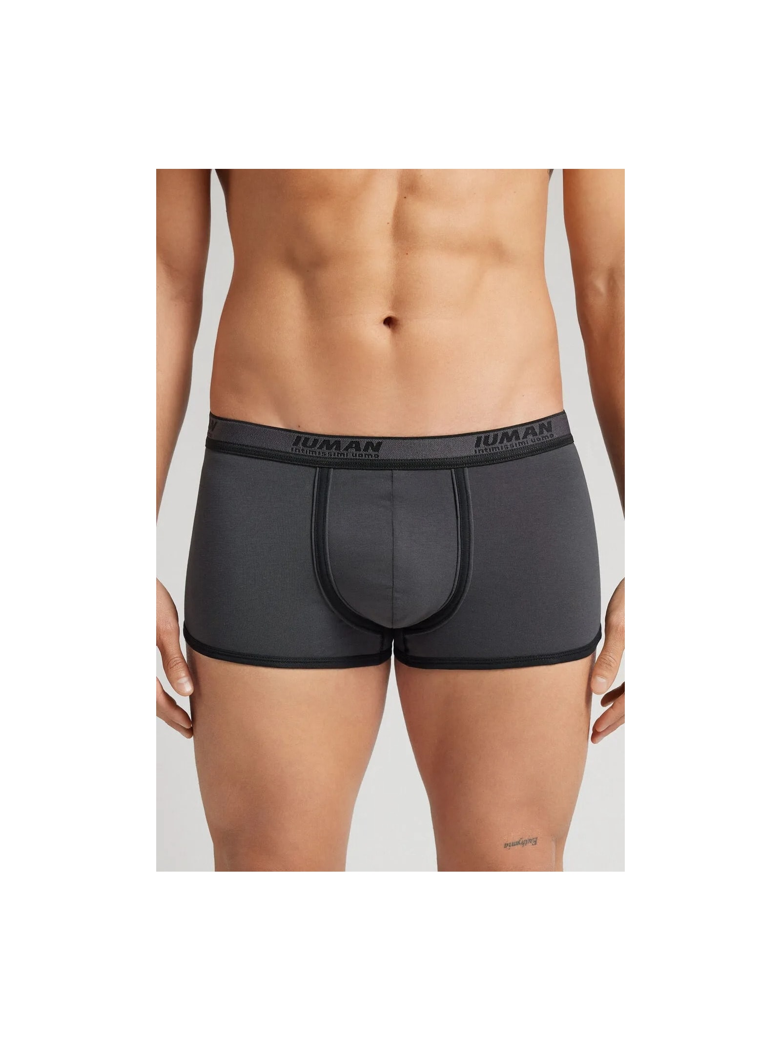 Cueca Boxer Com Logotipo Em Algodão Supima Preto Intimissimi