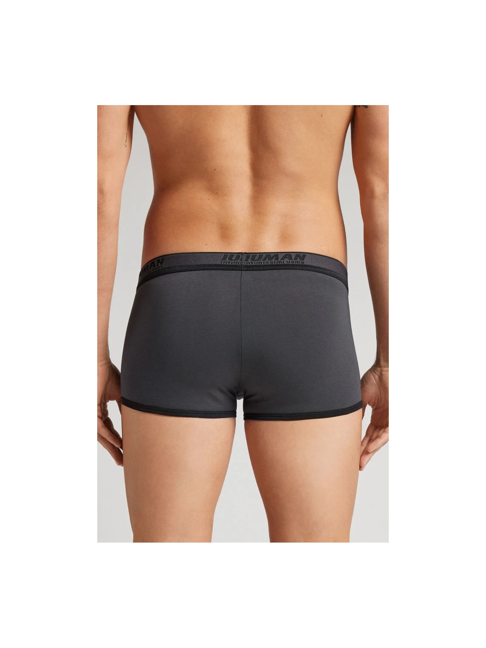 Cueca Boxer Com Logotipo Em Algodão Supima Preto Intimissimi