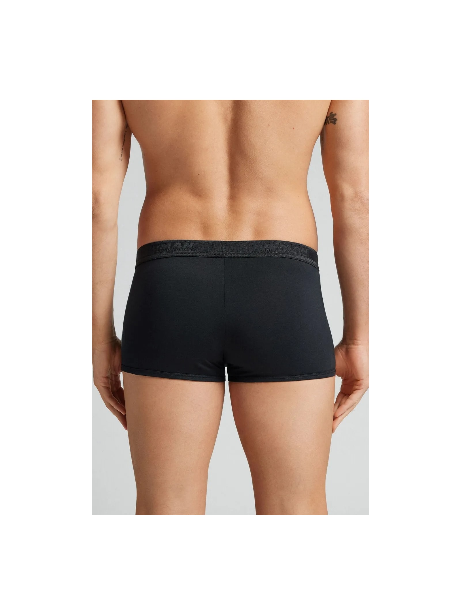 Cueca Boxer Com Logotipo Em Algodão Supima Preto Intimissimi