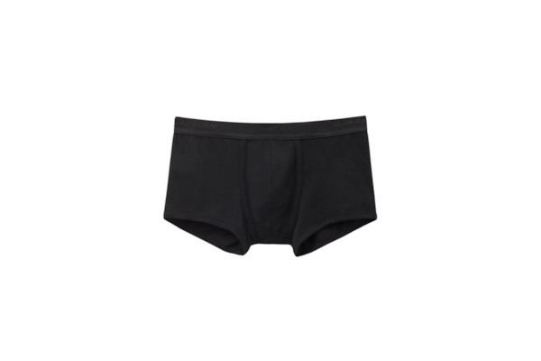 Cueca Boxer Com Logotipo Em Algodão Supima - Preto