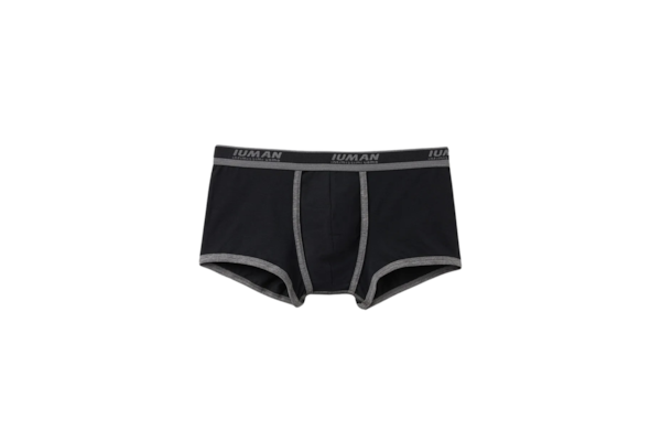 Cueca Boxer Com Logotipo Em Algodão Supima - Preto