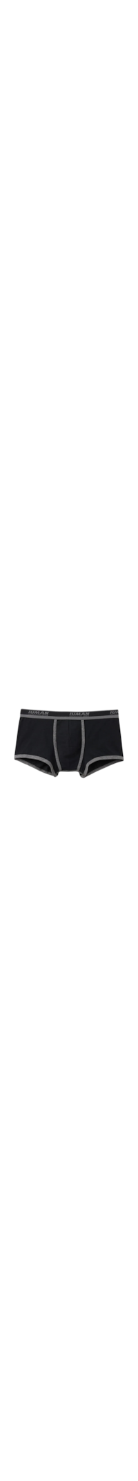 Cueca Boxer Com Logotipo Em Algodão Supima - Preto