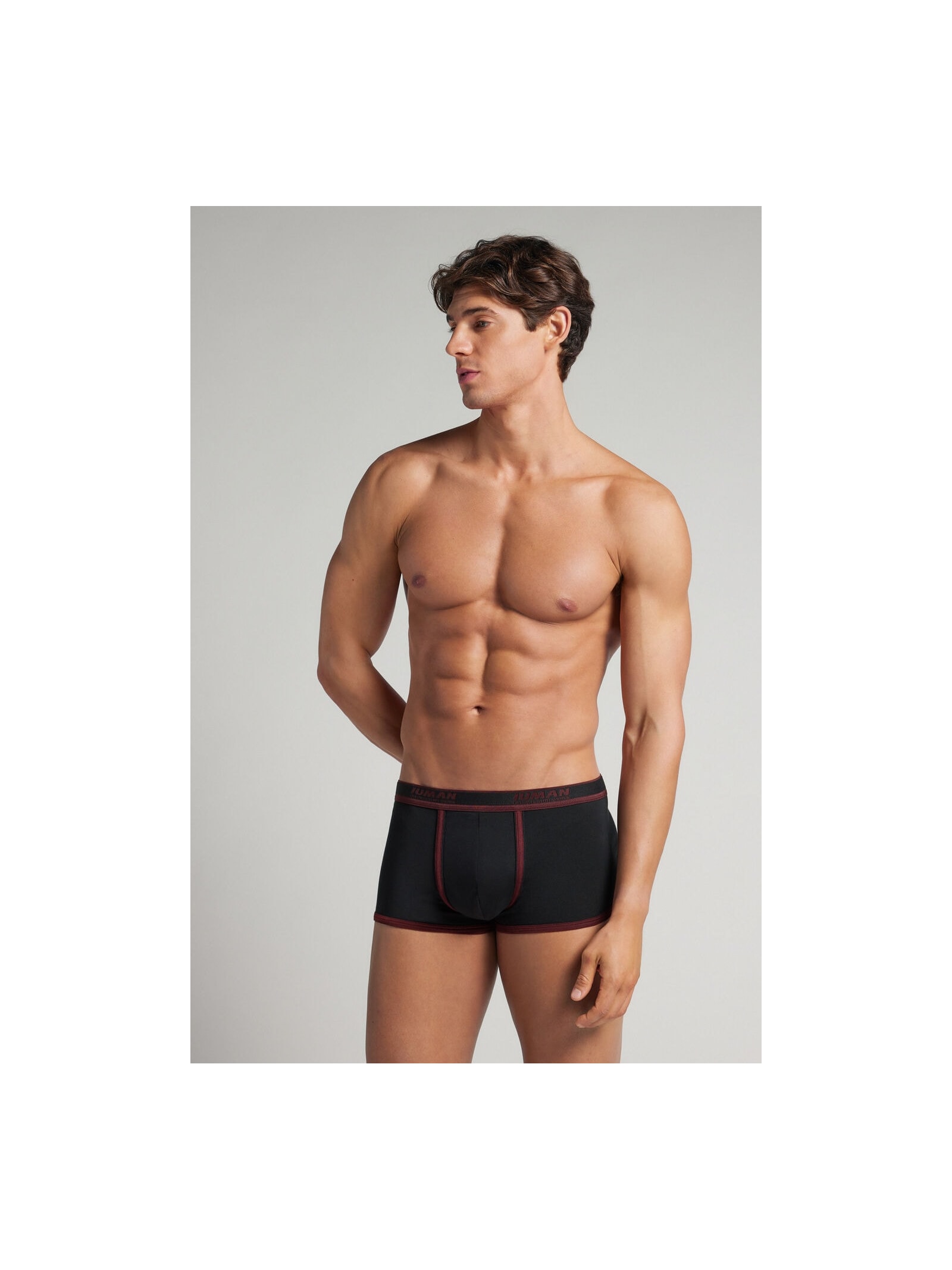 Cueca Boxer Com Logotipo Em Algodão Supima Preto Intimissimi
