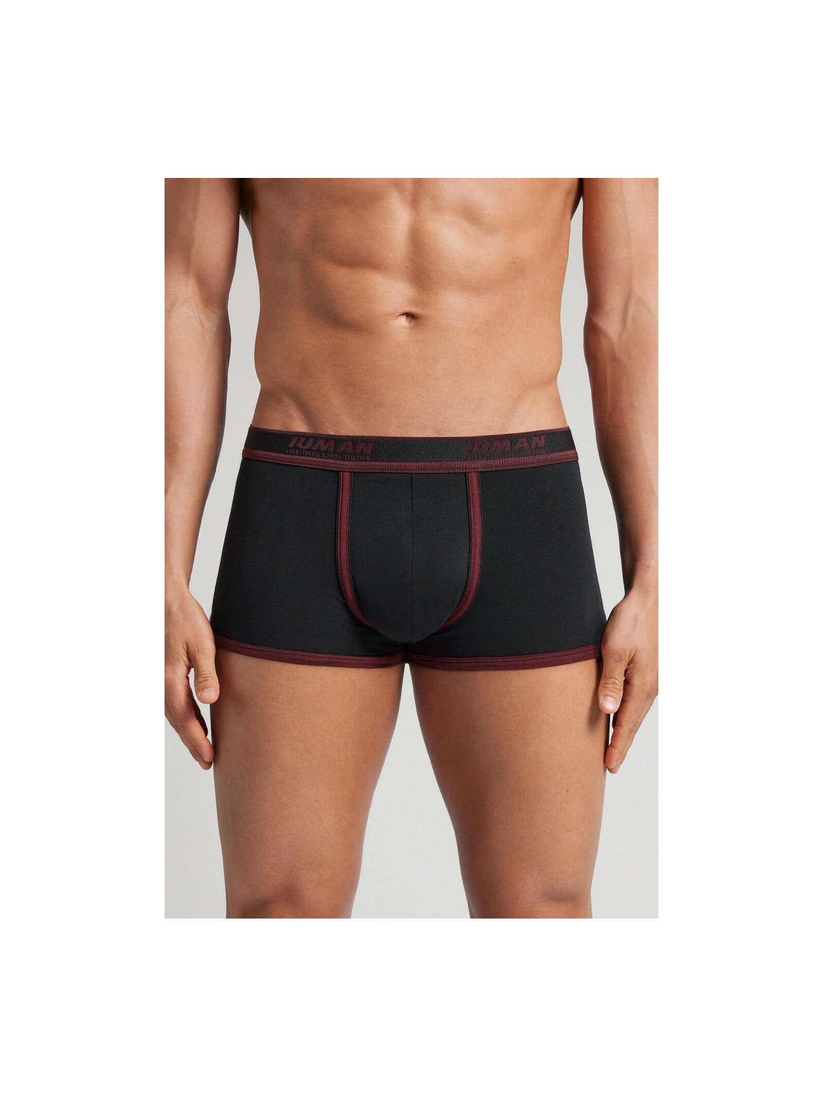 Cueca Boxer Com Logotipo Em Algodão Supima Preto Intimissimi