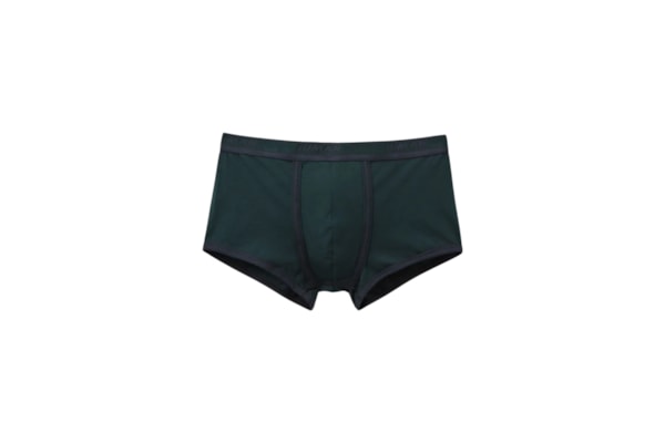 Cueca Boxer Com Logotipo Em Algodão Supima - Verde