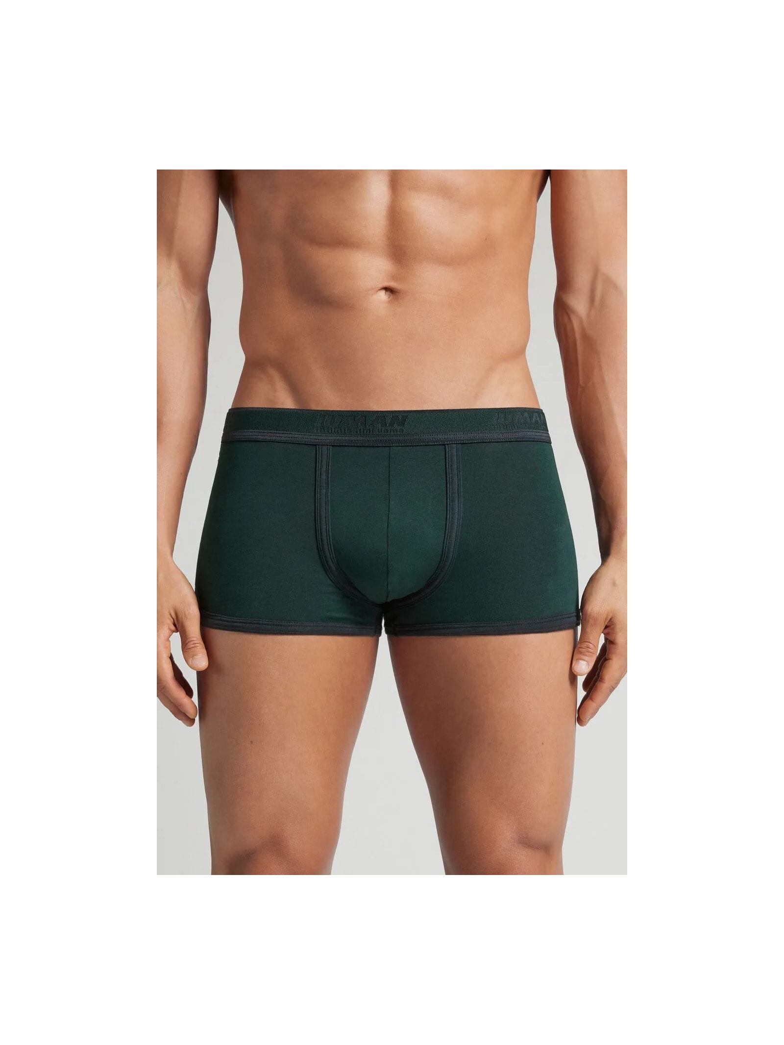 Cueca Boxer Com Logotipo Em Algodão Supima Verde Intimissimi