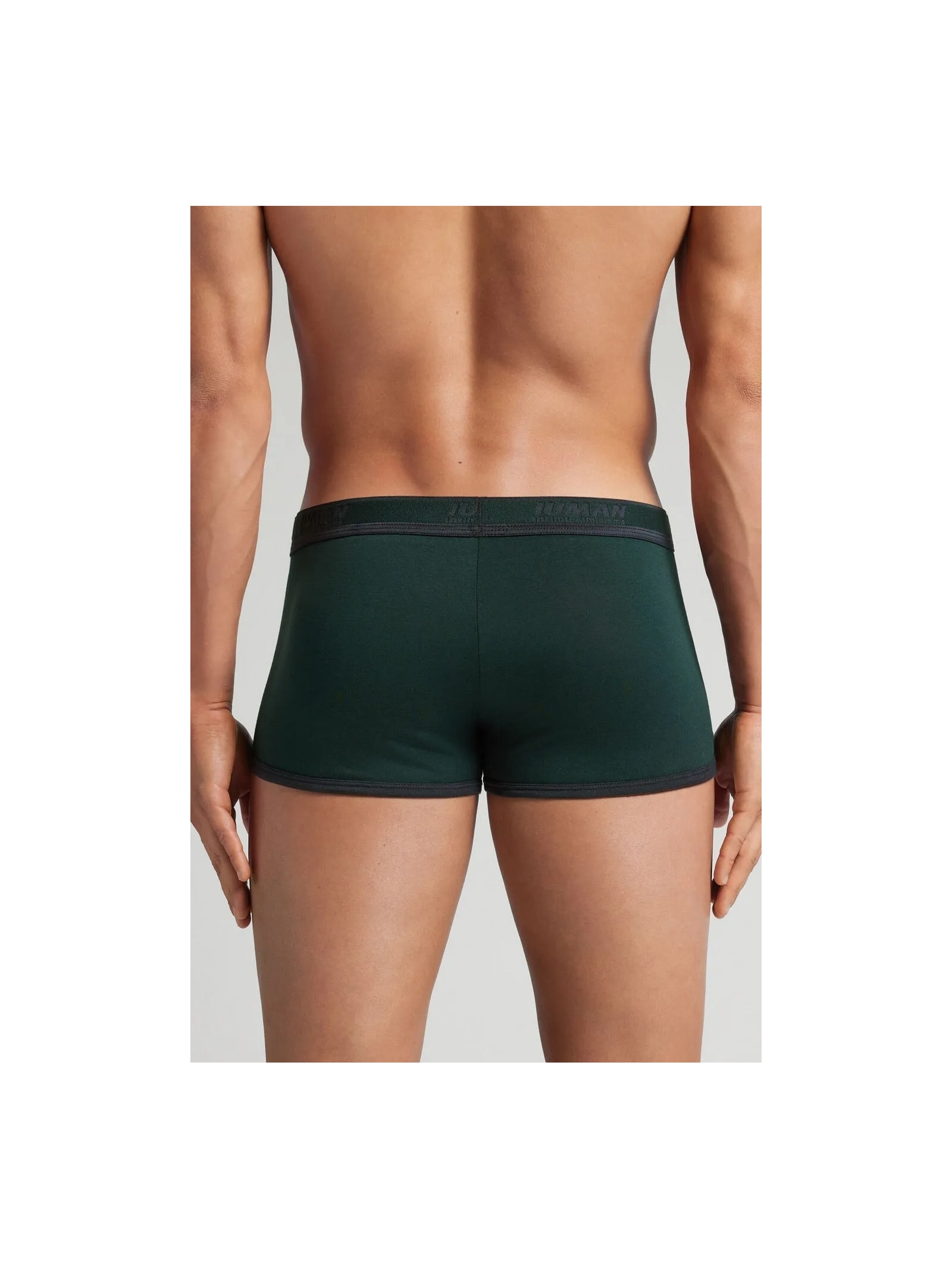 Cueca Boxer Com Logotipo Em Algodão Supima Verde Intimissimi