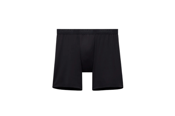 Cueca Boxer Comprida Em Microfibra - Preto