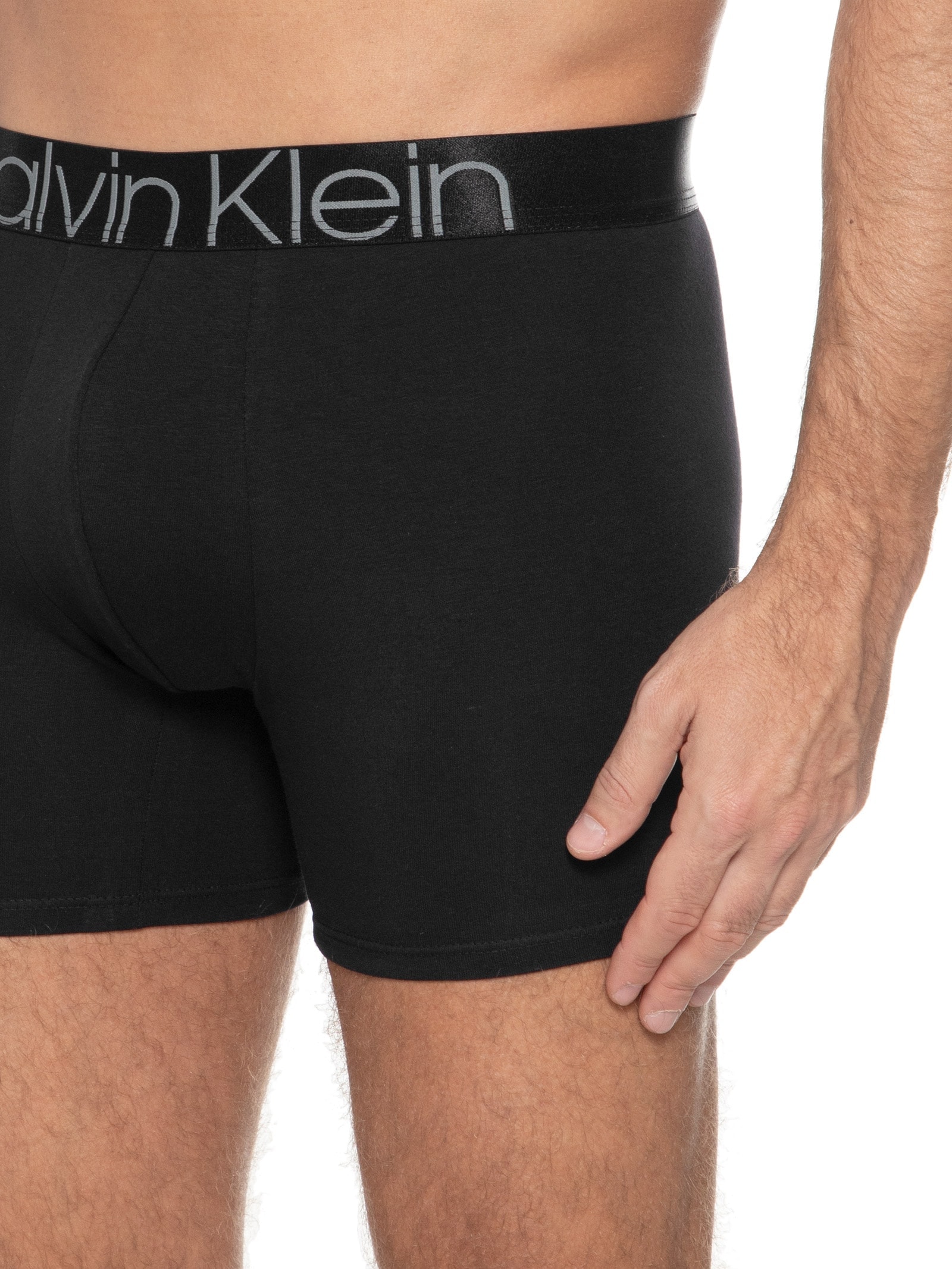 Cueca Boxer Cotton Icon Preto Calvin Klein Underwear