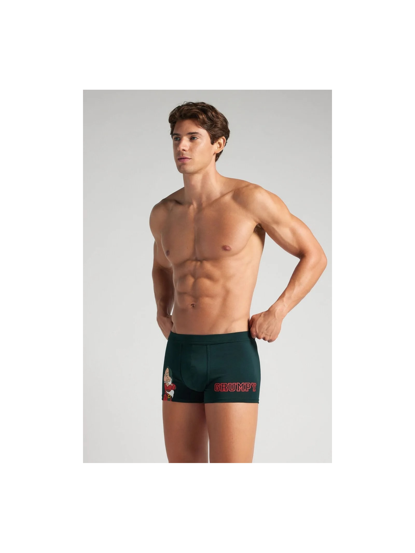 Cueca Boxer Disney Zangado Em Algodão Supima Verde Intimissimi