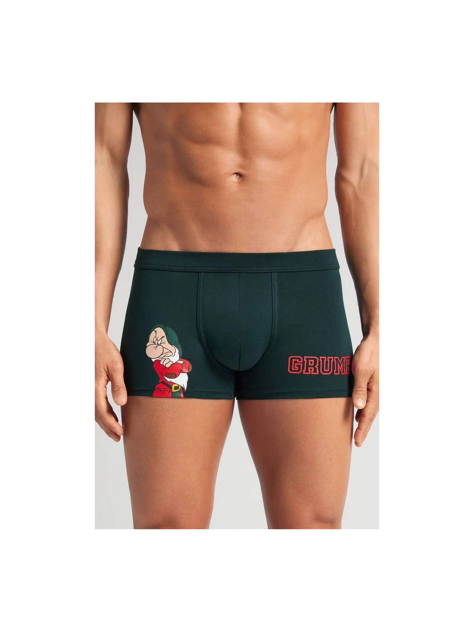 Cueca Boxer Disney Zangado Em Algodão Supima Verde Intimissimi