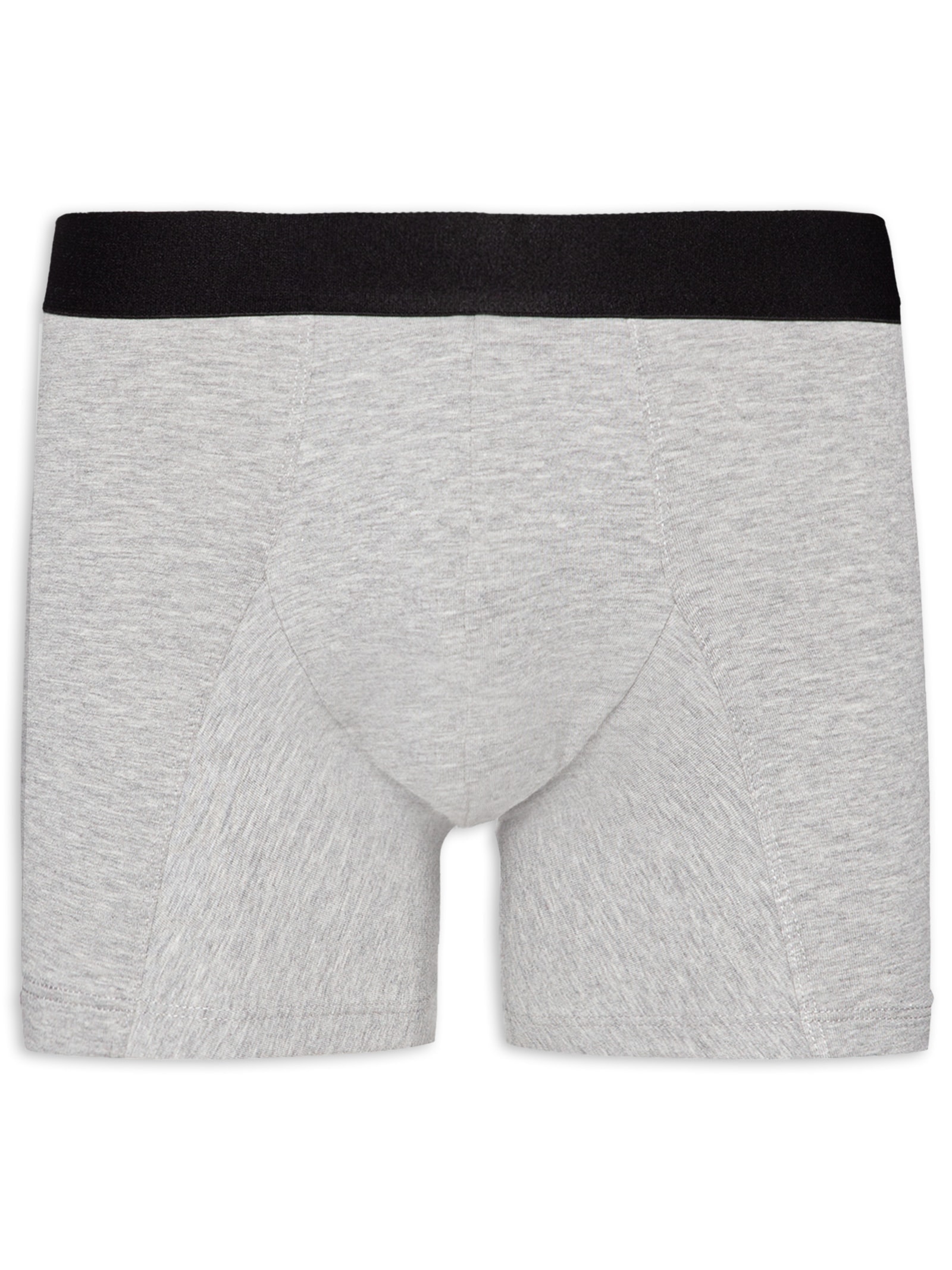 Cueca Boxer Elástico Pima Cinza '2 Essential