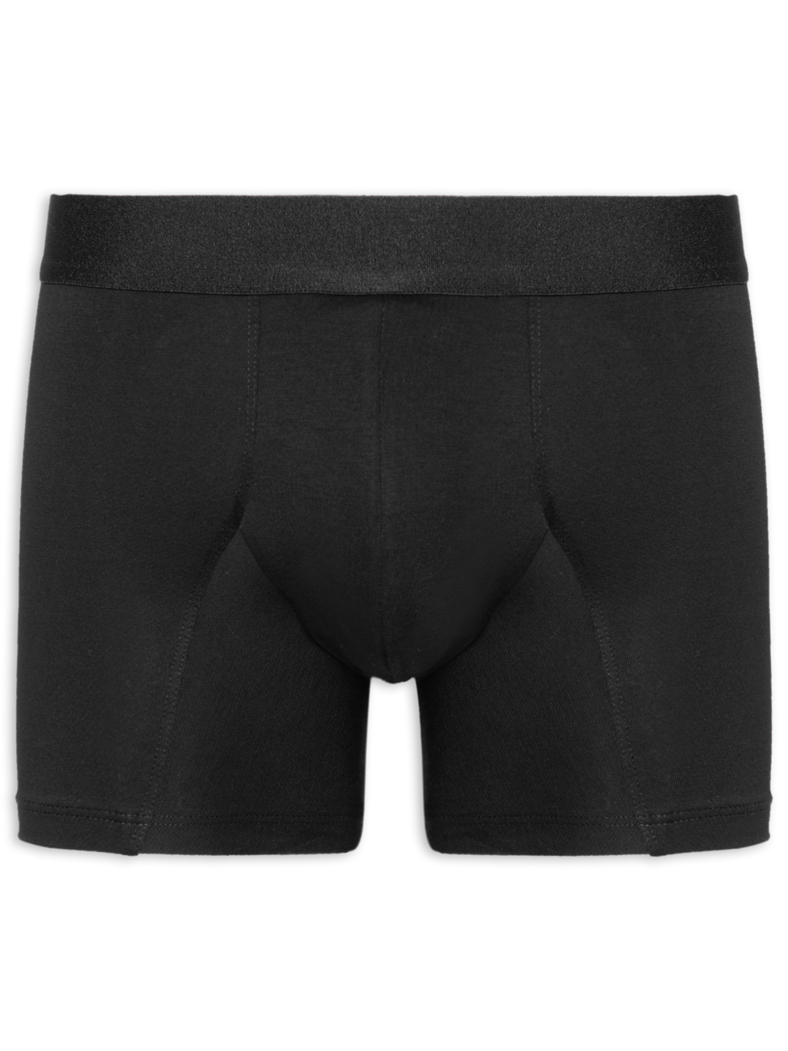 Cueca Boxer Elástico Pima Preto '2 Essential