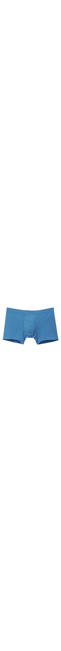 Cueca Boxer Em Algodão Natural Fresh - Azul