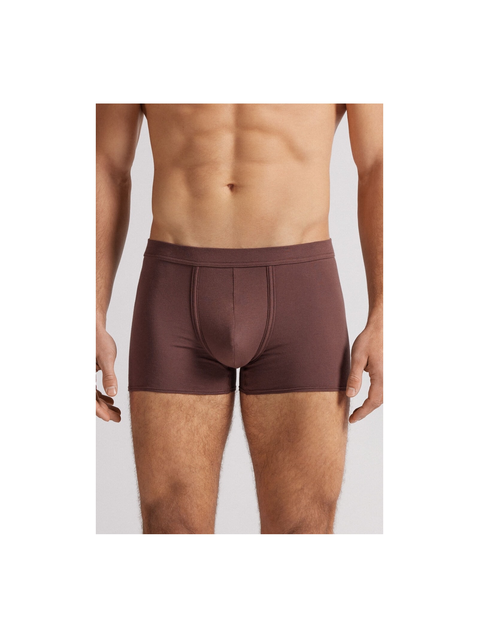 Cueca Boxer Em Algodão Natural Fresh Marrom Intimissimi