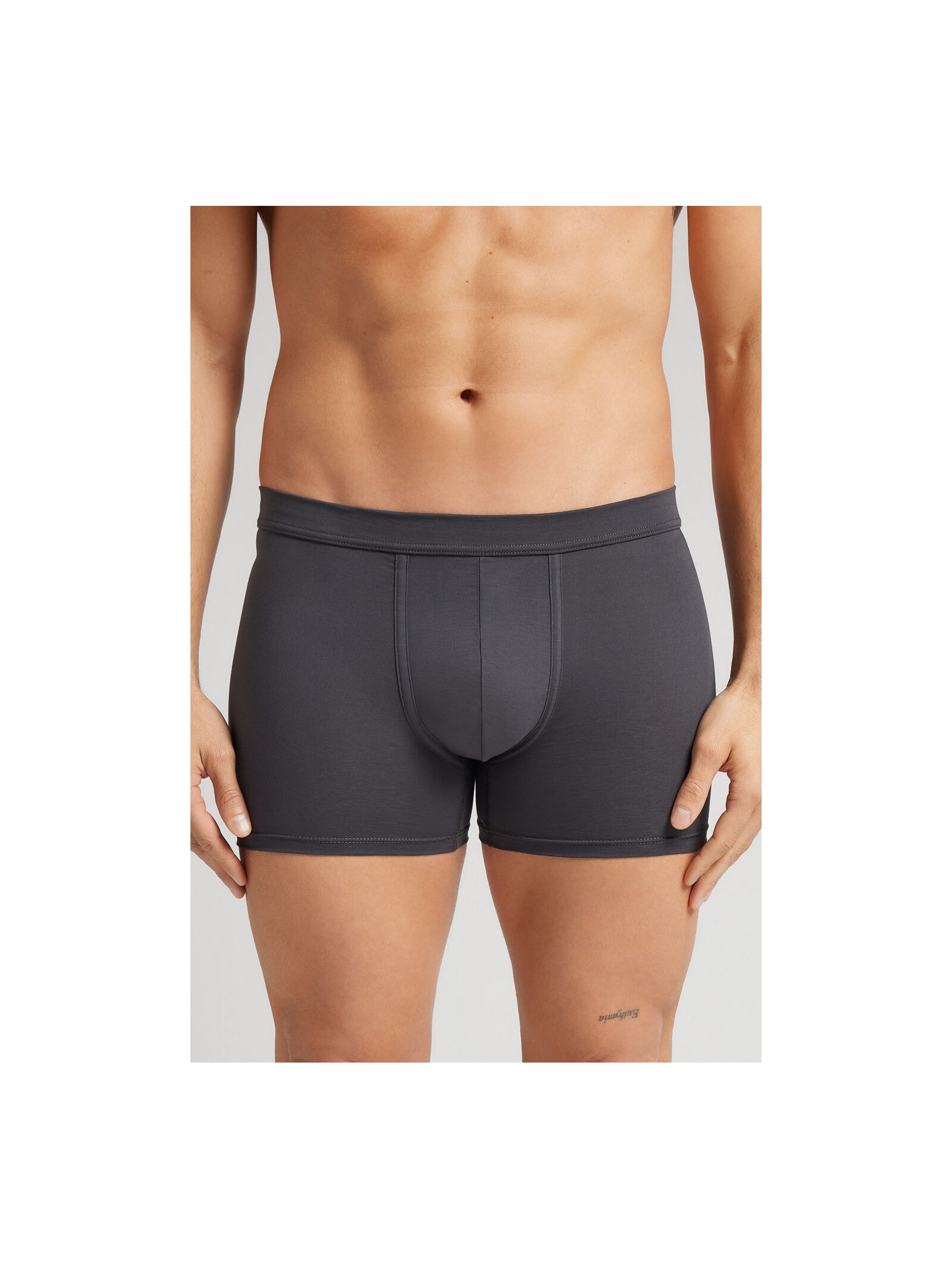 Cueca Boxer Em Algodão Premium Cinza Intimissimi