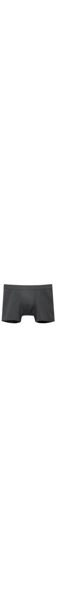 Cueca Boxer Em Algodão Premium - Cinza