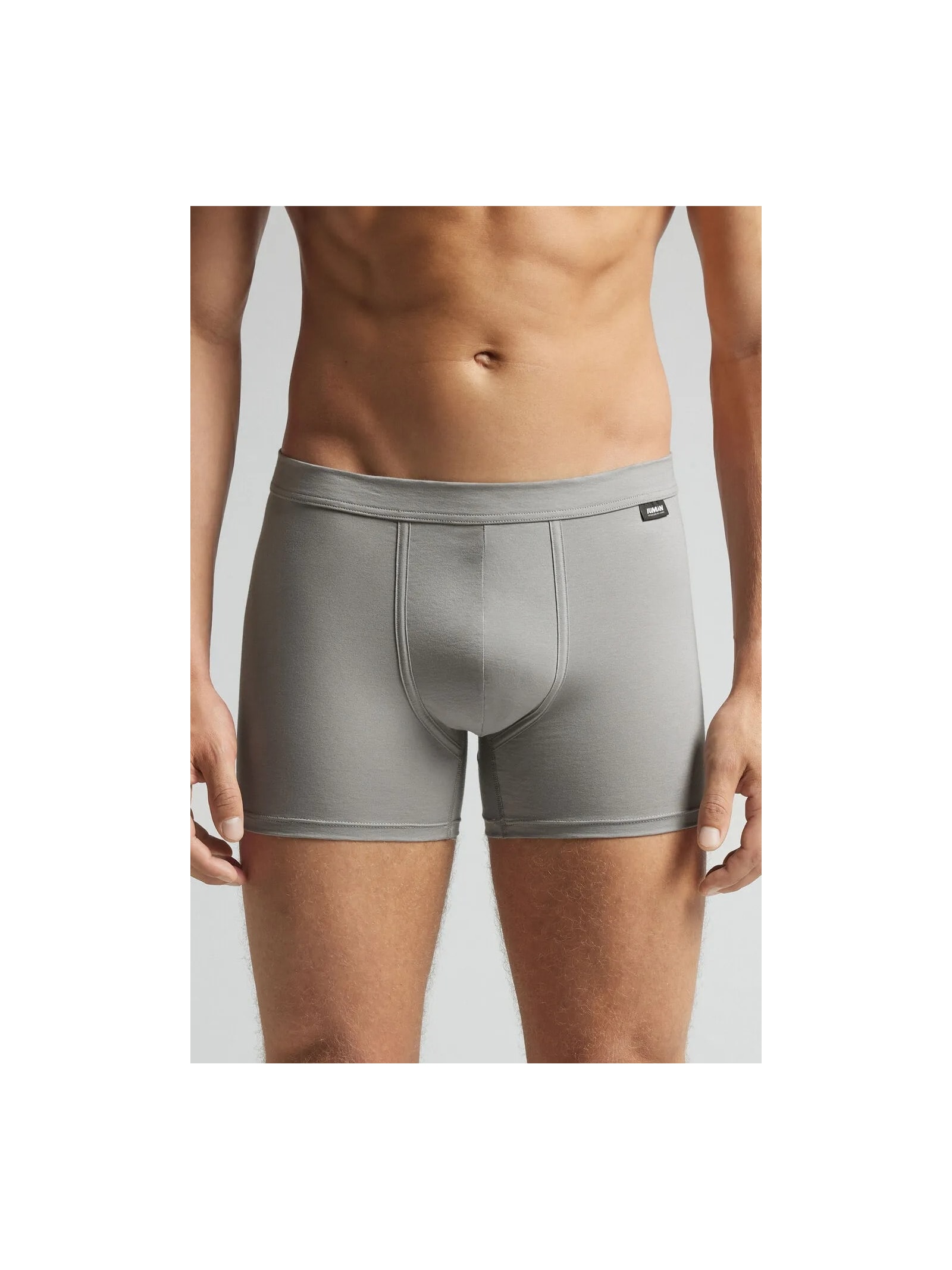 Cueca Boxer Em Algodão Premium Cinza Intimissimi