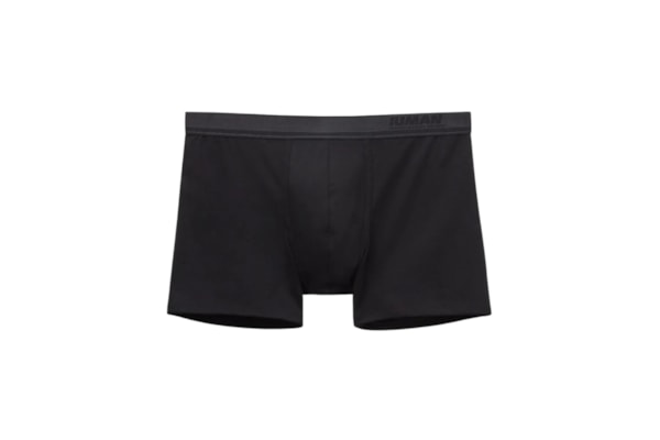 Cueca Boxer Em Algodão Premium Com Logótipo - Preto