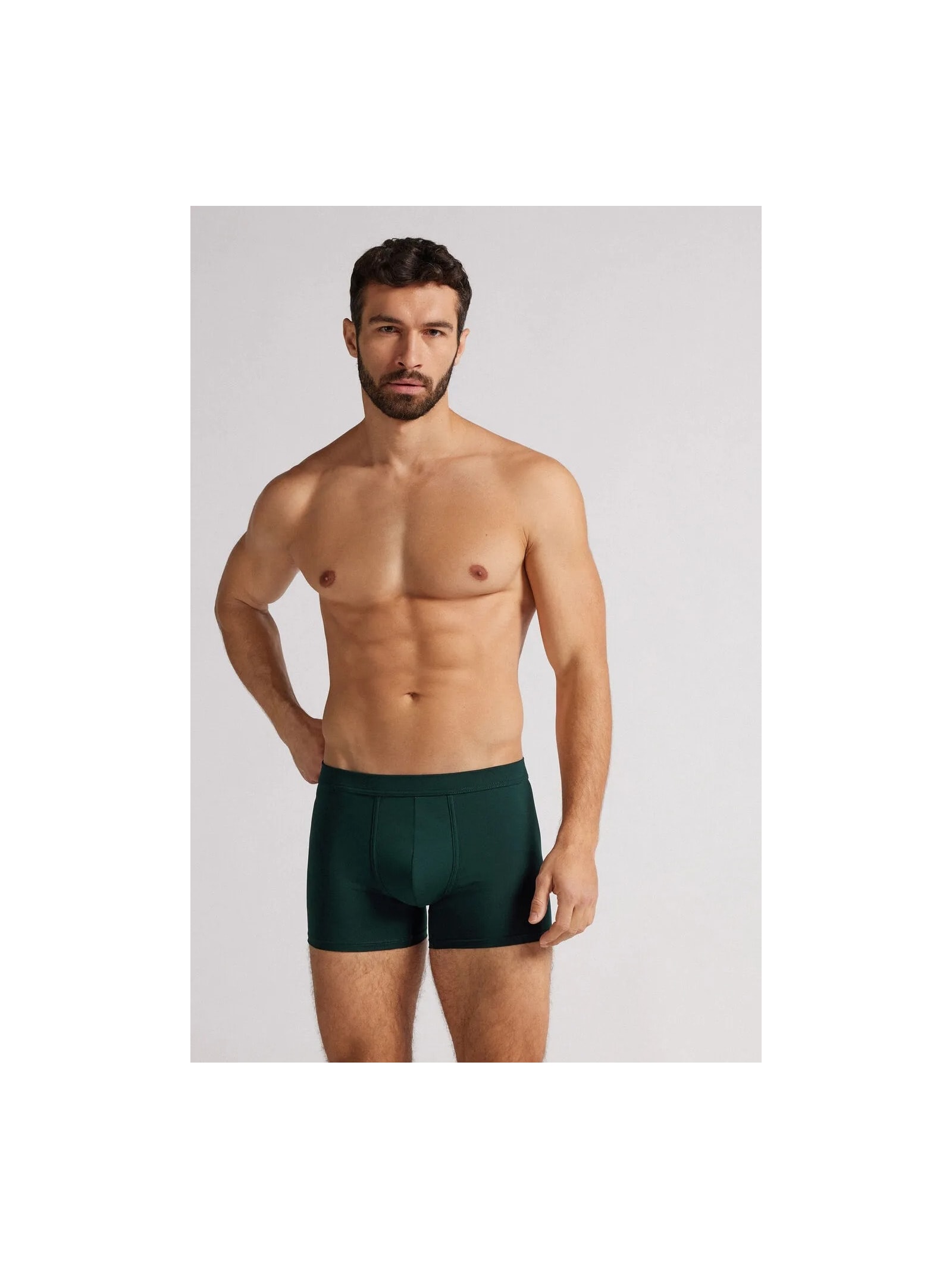 Cueca Boxer Em Algodão Premium Verde Intimissimi