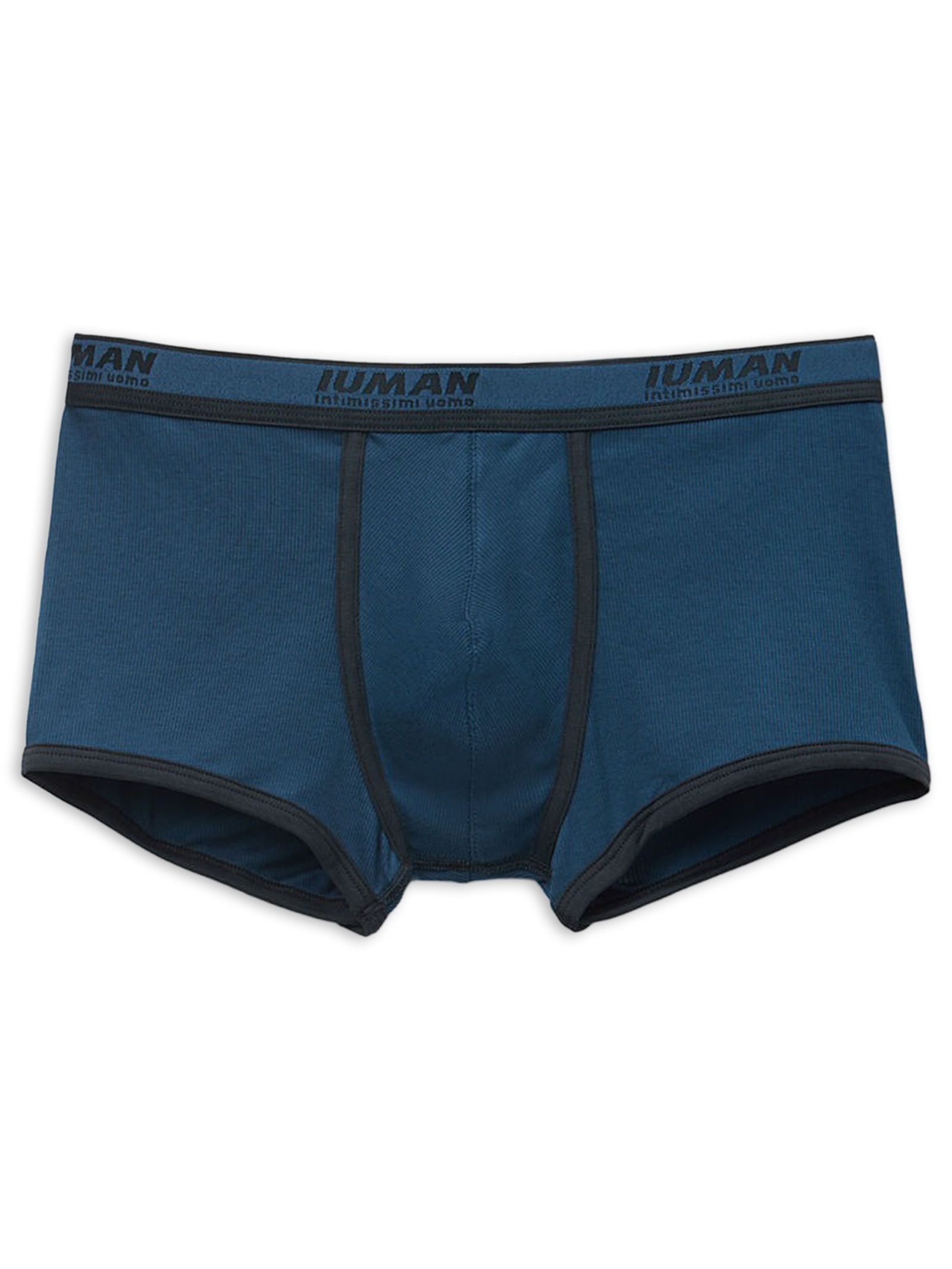 Cueca Boxer Em Algodão Supima Canelado Azul Intimissimi