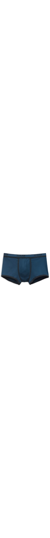 Cueca Boxer Em Algodão Supima Canelado - Azul