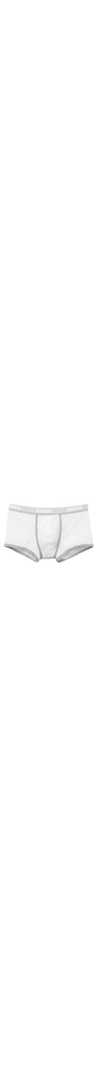Cueca Boxer Em Algodão Supima Canelado - Branco