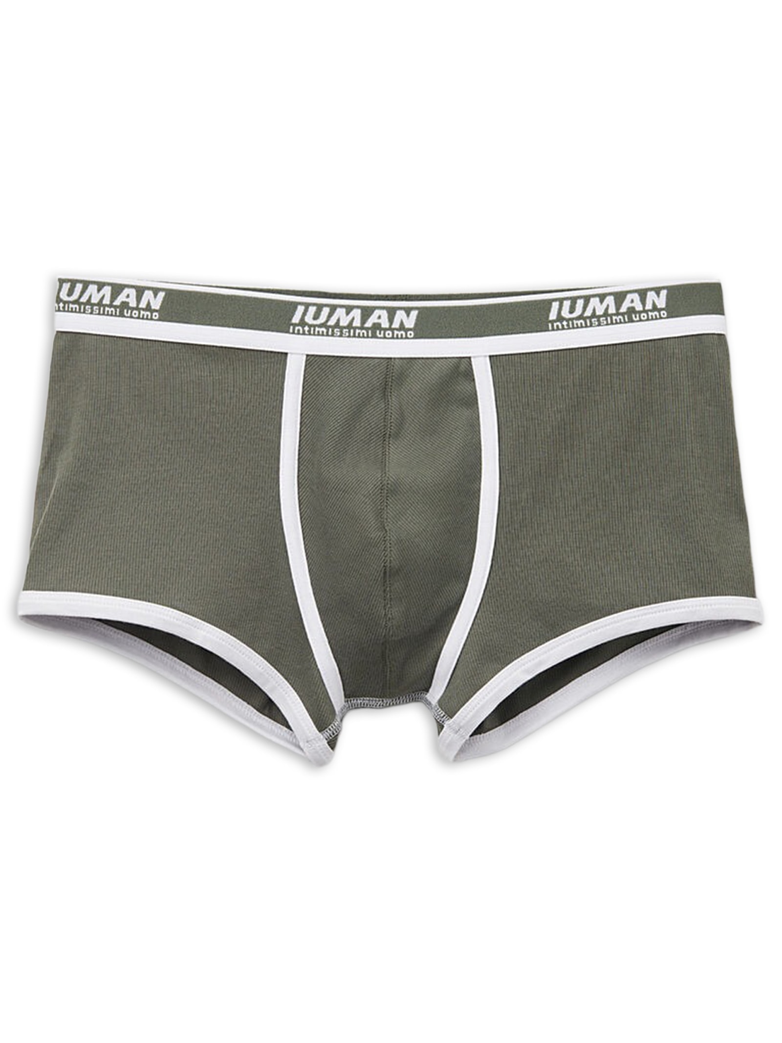 Cueca Boxer Em Algodão Supima Canelado Verde Intimissimi