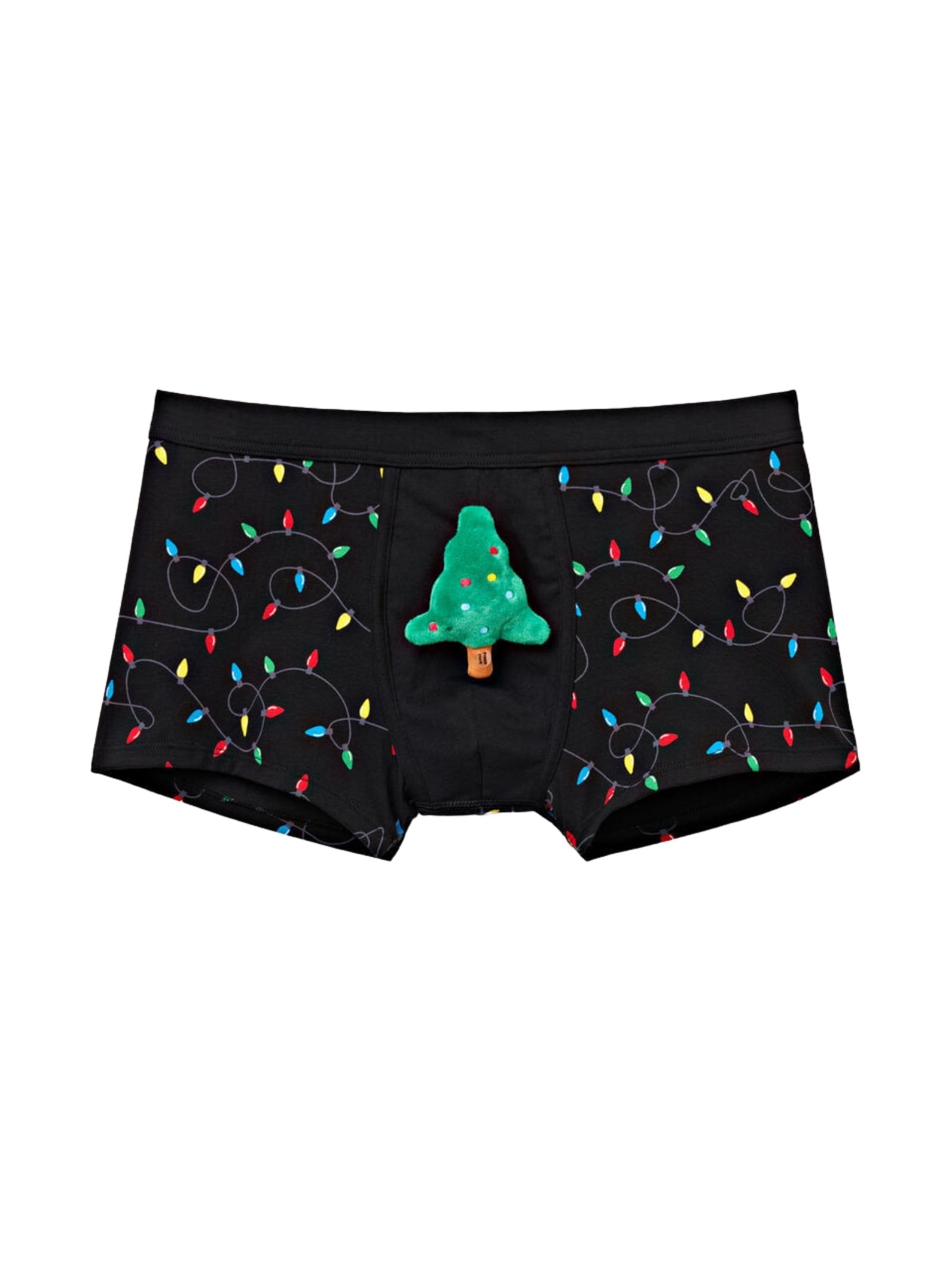Cueca Boxer Em Algodão Supima Christmas Lights Preto Intimissimi